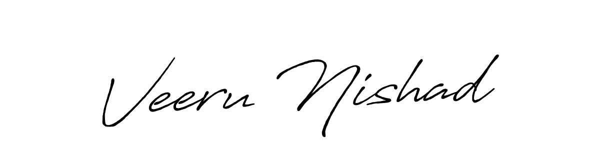 Create a beautiful signature design for name Veeru Nishad. With this signature (Antro_Vectra_Bolder) fonts, you can make a handwritten signature for free. Veeru Nishad signature style 7 images and pictures png