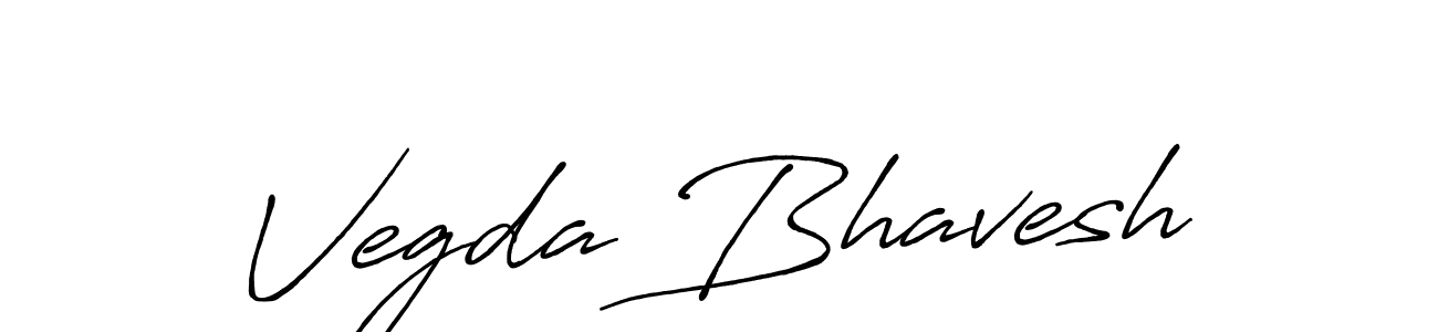 Create a beautiful signature design for name Vegda Bhavesh. With this signature (Antro_Vectra_Bolder) fonts, you can make a handwritten signature for free. Vegda Bhavesh signature style 7 images and pictures png