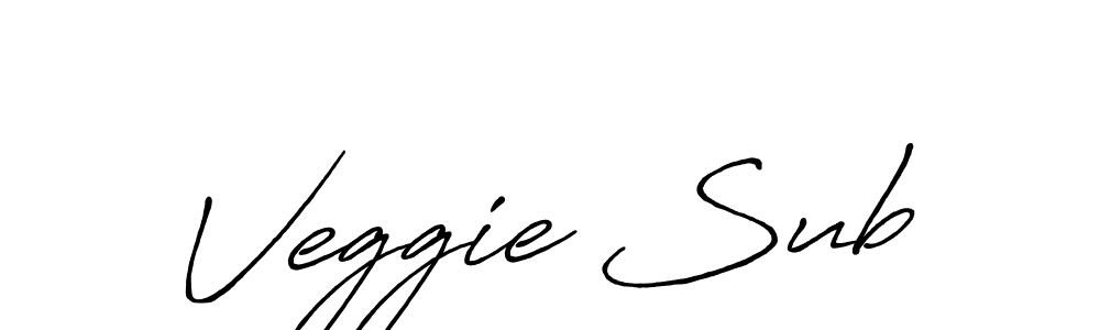 How to make Veggie Sub signature? Antro_Vectra_Bolder is a professional autograph style. Create handwritten signature for Veggie Sub name. Veggie Sub signature style 7 images and pictures png