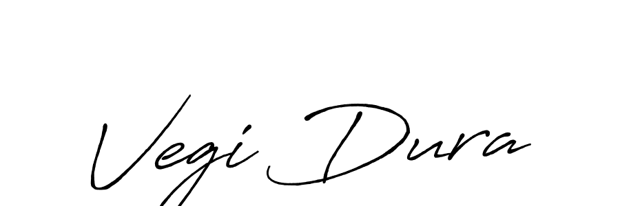 Create a beautiful signature design for name Vegi Dura. With this signature (Antro_Vectra_Bolder) fonts, you can make a handwritten signature for free. Vegi Dura signature style 7 images and pictures png