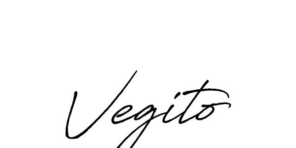 Design your own signature with our free online signature maker. With this signature software, you can create a handwritten (Antro_Vectra_Bolder) signature for name Vegito. Vegito signature style 7 images and pictures png