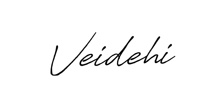 Make a beautiful signature design for name Veidehi. With this signature (Antro_Vectra_Bolder) style, you can create a handwritten signature for free. Veidehi signature style 7 images and pictures png