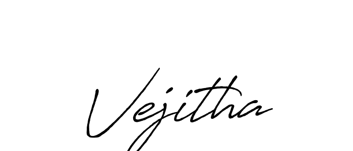 Design your own signature with our free online signature maker. With this signature software, you can create a handwritten (Antro_Vectra_Bolder) signature for name Vejitha. Vejitha signature style 7 images and pictures png
