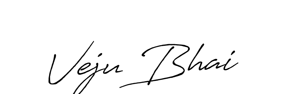 You should practise on your own different ways (Antro_Vectra_Bolder) to write your name (Veju Bhai) in signature. don't let someone else do it for you. Veju Bhai signature style 7 images and pictures png