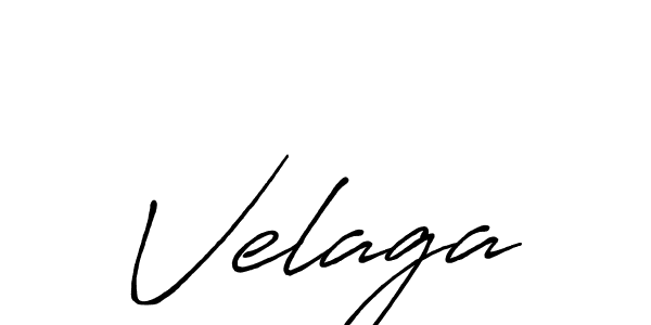 Use a signature maker to create a handwritten signature online. With this signature software, you can design (Antro_Vectra_Bolder) your own signature for name Velaga. Velaga signature style 7 images and pictures png