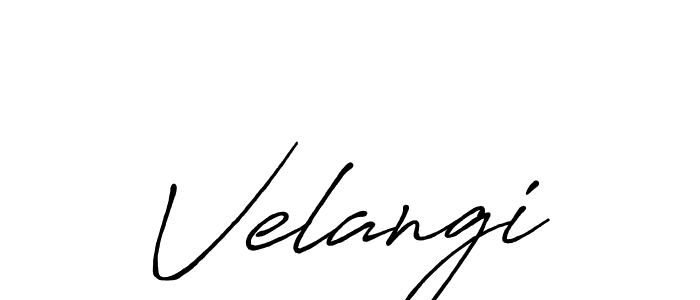The best way (Antro_Vectra_Bolder) to make a short signature is to pick only two or three words in your name. The name Velangi include a total of six letters. For converting this name. Velangi signature style 7 images and pictures png