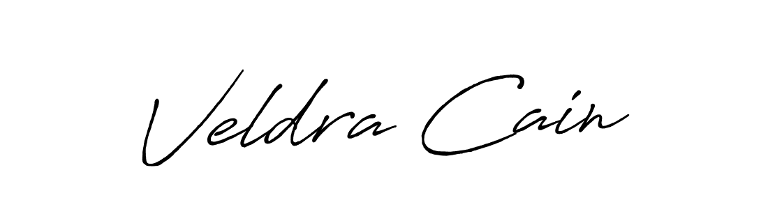 Make a beautiful signature design for name Veldra Cain. With this signature (Antro_Vectra_Bolder) style, you can create a handwritten signature for free. Veldra Cain signature style 7 images and pictures png