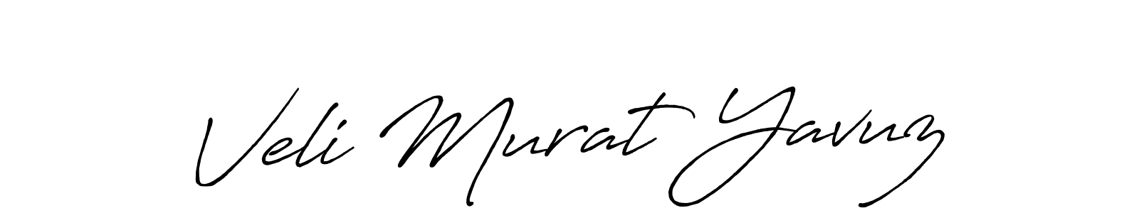 Make a beautiful signature design for name Veli Murat Yavuz. With this signature (Antro_Vectra_Bolder) style, you can create a handwritten signature for free. Veli Murat Yavuz signature style 7 images and pictures png