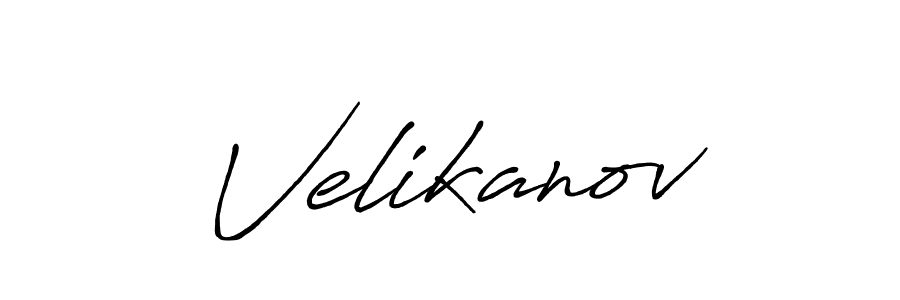 How to Draw Velikanov signature style? Antro_Vectra_Bolder is a latest design signature styles for name Velikanov. Velikanov signature style 7 images and pictures png