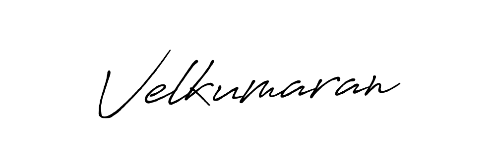 Create a beautiful signature design for name Velkumaran. With this signature (Antro_Vectra_Bolder) fonts, you can make a handwritten signature for free. Velkumaran signature style 7 images and pictures png