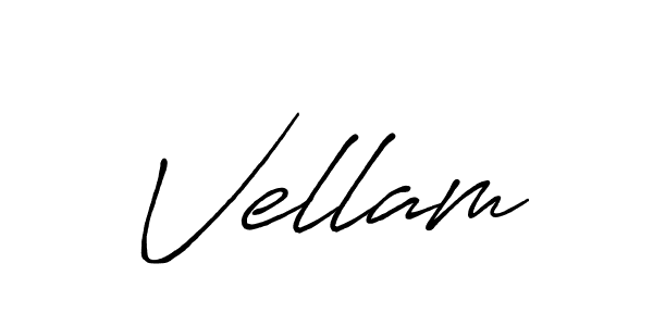 You should practise on your own different ways (Antro_Vectra_Bolder) to write your name (Vellam) in signature. don't let someone else do it for you. Vellam signature style 7 images and pictures png