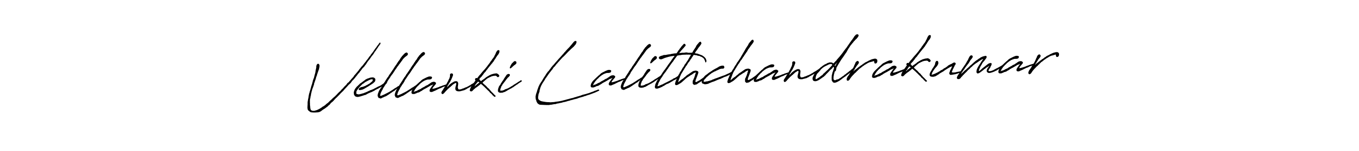 Vellanki Lalithchandrakumar stylish signature style. Best Handwritten Sign (Antro_Vectra_Bolder) for my name. Handwritten Signature Collection Ideas for my name Vellanki Lalithchandrakumar. Vellanki Lalithchandrakumar signature style 7 images and pictures png