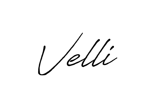 Velli stylish signature style. Best Handwritten Sign (Antro_Vectra_Bolder) for my name. Handwritten Signature Collection Ideas for my name Velli. Velli signature style 7 images and pictures png