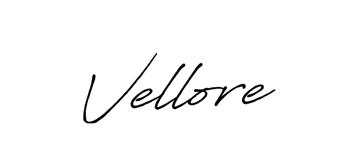 You should practise on your own different ways (Antro_Vectra_Bolder) to write your name (Vellore) in signature. don't let someone else do it for you. Vellore signature style 7 images and pictures png