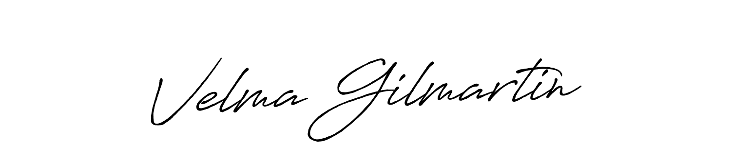 Antro_Vectra_Bolder is a professional signature style that is perfect for those who want to add a touch of class to their signature. It is also a great choice for those who want to make their signature more unique. Get Velma Gilmartin name to fancy signature for free. Velma Gilmartin signature style 7 images and pictures png