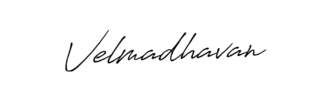 Use a signature maker to create a handwritten signature online. With this signature software, you can design (Antro_Vectra_Bolder) your own signature for name Velmadhavan. Velmadhavan signature style 7 images and pictures png