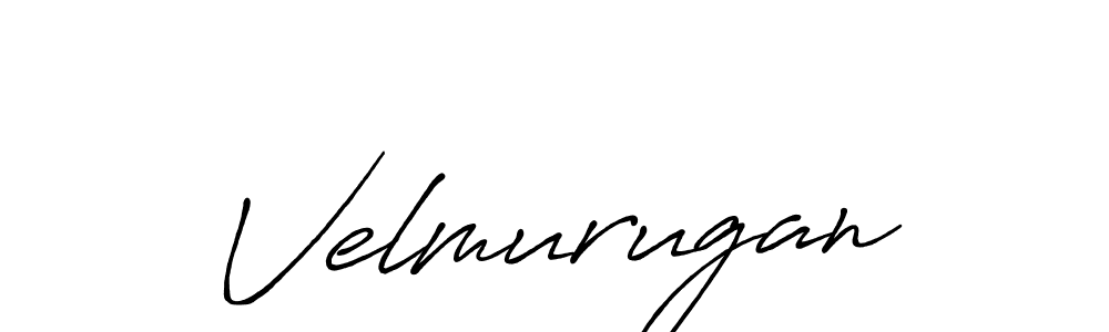 Design your own signature with our free online signature maker. With this signature software, you can create a handwritten (Antro_Vectra_Bolder) signature for name Velmurugan. Velmurugan signature style 7 images and pictures png