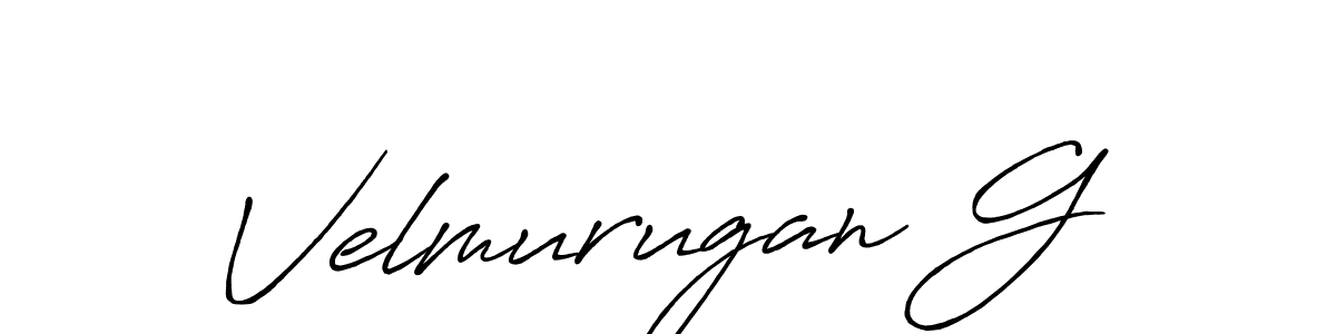 Also You can easily find your signature by using the search form. We will create Velmurugan G name handwritten signature images for you free of cost using Antro_Vectra_Bolder sign style. Velmurugan G signature style 7 images and pictures png