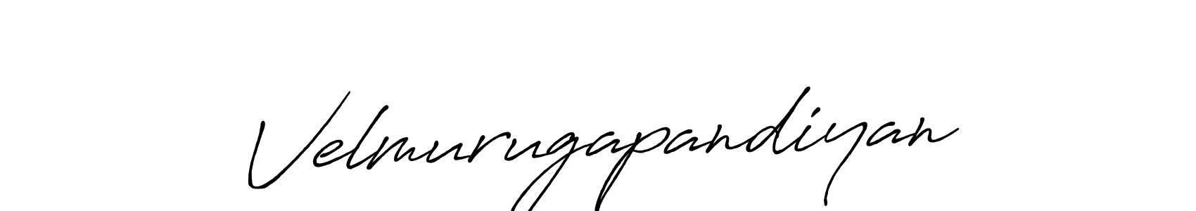 Create a beautiful signature design for name Velmurugapandiyan. With this signature (Antro_Vectra_Bolder) fonts, you can make a handwritten signature for free. Velmurugapandiyan signature style 7 images and pictures png