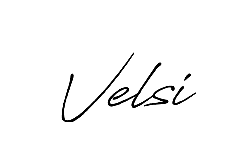 Create a beautiful signature design for name Velsi. With this signature (Antro_Vectra_Bolder) fonts, you can make a handwritten signature for free. Velsi signature style 7 images and pictures png