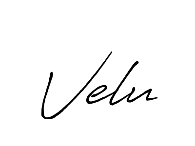 You should practise on your own different ways (Antro_Vectra_Bolder) to write your name (Velu) in signature. don't let someone else do it for you. Velu signature style 7 images and pictures png