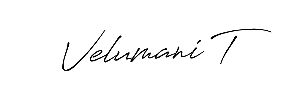 Velumani T stylish signature style. Best Handwritten Sign (Antro_Vectra_Bolder) for my name. Handwritten Signature Collection Ideas for my name Velumani T. Velumani T signature style 7 images and pictures png