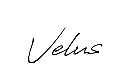 Design your own signature with our free online signature maker. With this signature software, you can create a handwritten (Antro_Vectra_Bolder) signature for name Velus. Velus signature style 7 images and pictures png