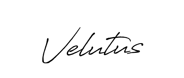 Make a beautiful signature design for name Velutus. Use this online signature maker to create a handwritten signature for free. Velutus signature style 7 images and pictures png