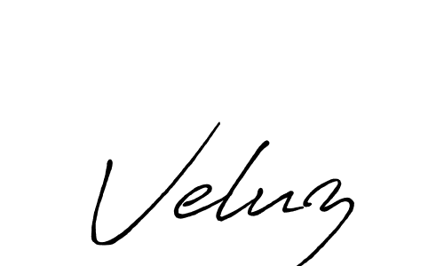 How to make Veluz name signature. Use Antro_Vectra_Bolder style for creating short signs online. This is the latest handwritten sign. Veluz signature style 7 images and pictures png