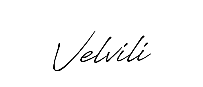 Similarly Antro_Vectra_Bolder is the best handwritten signature design. Signature creator online .You can use it as an online autograph creator for name Velvili. Velvili signature style 7 images and pictures png