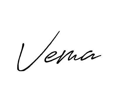 How to make Vema signature? Antro_Vectra_Bolder is a professional autograph style. Create handwritten signature for Vema name. Vema signature style 7 images and pictures png