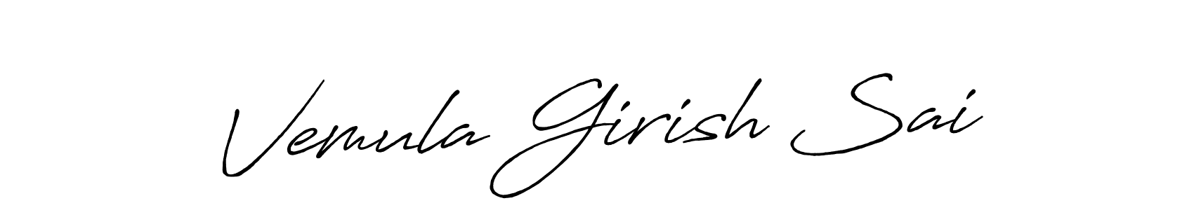 See photos of Vemula Girish Sai official signature by Spectra . Check more albums & portfolios. Read reviews & check more about Antro_Vectra_Bolder font. Vemula Girish Sai signature style 7 images and pictures png