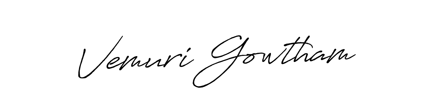 Once you've used our free online signature maker to create your best signature Antro_Vectra_Bolder style, it's time to enjoy all of the benefits that Vemuri Gowtham name signing documents. Vemuri Gowtham signature style 7 images and pictures png