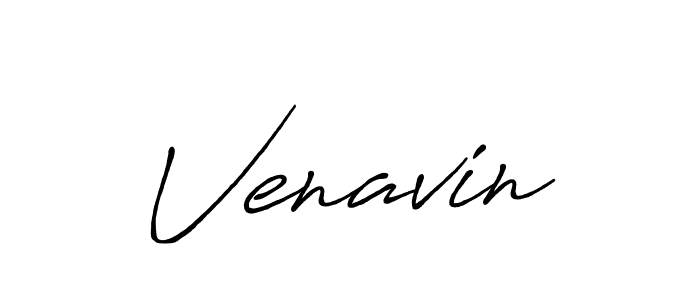 Create a beautiful signature design for name Venavin. With this signature (Antro_Vectra_Bolder) fonts, you can make a handwritten signature for free. Venavin signature style 7 images and pictures png