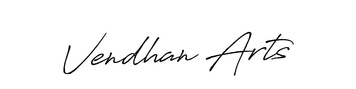 You should practise on your own different ways (Antro_Vectra_Bolder) to write your name (Vendhan Arts) in signature. don't let someone else do it for you. Vendhan Arts signature style 7 images and pictures png