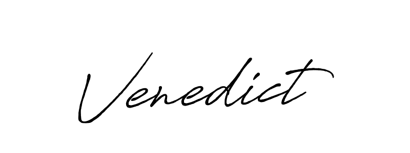 Design your own signature with our free online signature maker. With this signature software, you can create a handwritten (Antro_Vectra_Bolder) signature for name Venedict. Venedict signature style 7 images and pictures png