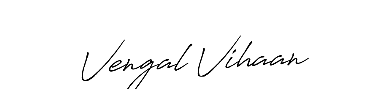 Also You can easily find your signature by using the search form. We will create Vengal Vihaan name handwritten signature images for you free of cost using Antro_Vectra_Bolder sign style. Vengal Vihaan signature style 7 images and pictures png