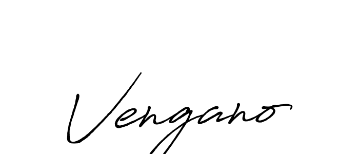 Vengano stylish signature style. Best Handwritten Sign (Antro_Vectra_Bolder) for my name. Handwritten Signature Collection Ideas for my name Vengano. Vengano signature style 7 images and pictures png