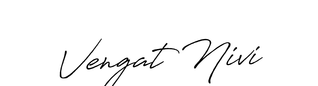 Similarly Antro_Vectra_Bolder is the best handwritten signature design. Signature creator online .You can use it as an online autograph creator for name Vengat Nivi. Vengat Nivi signature style 7 images and pictures png