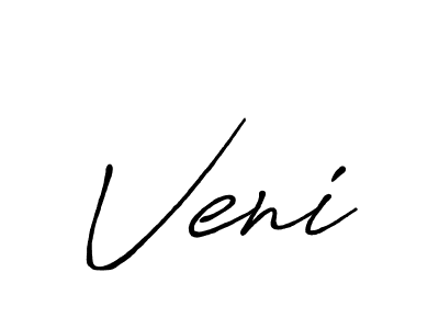 You should practise on your own different ways (Antro_Vectra_Bolder) to write your name (Veni) in signature. don't let someone else do it for you. Veni signature style 7 images and pictures png