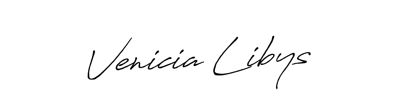 Venicia Libys stylish signature style. Best Handwritten Sign (Antro_Vectra_Bolder) for my name. Handwritten Signature Collection Ideas for my name Venicia Libys. Venicia Libys signature style 7 images and pictures png