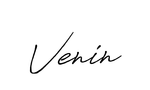 How to make Venin signature? Antro_Vectra_Bolder is a professional autograph style. Create handwritten signature for Venin name. Venin signature style 7 images and pictures png