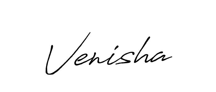 You should practise on your own different ways (Antro_Vectra_Bolder) to write your name (Venisha) in signature. don't let someone else do it for you. Venisha signature style 7 images and pictures png