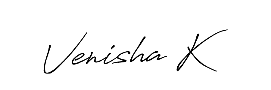 This is the best signature style for the Venisha K name. Also you like these signature font (Antro_Vectra_Bolder). Mix name signature. Venisha K signature style 7 images and pictures png