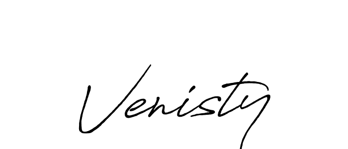 Design your own signature with our free online signature maker. With this signature software, you can create a handwritten (Antro_Vectra_Bolder) signature for name Venisty. Venisty signature style 7 images and pictures png