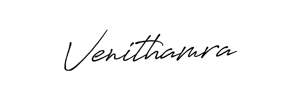 Venithamra stylish signature style. Best Handwritten Sign (Antro_Vectra_Bolder) for my name. Handwritten Signature Collection Ideas for my name Venithamra. Venithamra signature style 7 images and pictures png