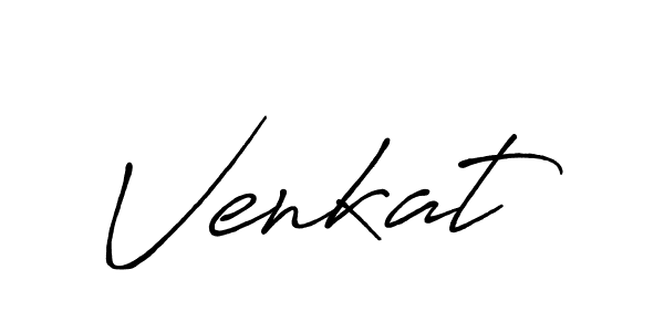 Venkat stylish signature style. Best Handwritten Sign (Antro_Vectra_Bolder) for my name. Handwritten Signature Collection Ideas for my name Venkat. Venkat signature style 7 images and pictures png