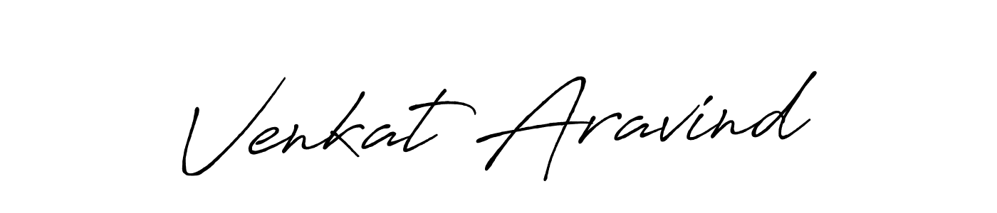 Make a beautiful signature design for name Venkat Aravind. Use this online signature maker to create a handwritten signature for free. Venkat Aravind signature style 7 images and pictures png
