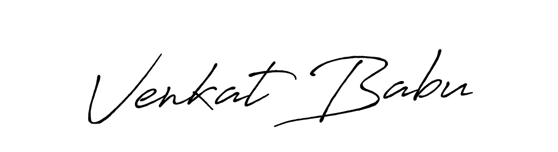 Design your own signature with our free online signature maker. With this signature software, you can create a handwritten (Antro_Vectra_Bolder) signature for name Venkat Babu. Venkat Babu signature style 7 images and pictures png