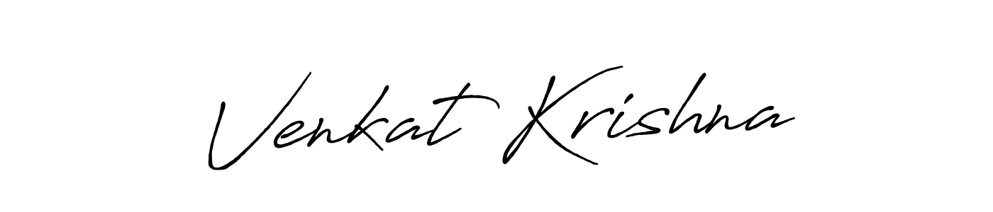 How to make Venkat Krishna signature? Antro_Vectra_Bolder is a professional autograph style. Create handwritten signature for Venkat Krishna name. Venkat Krishna signature style 7 images and pictures png
